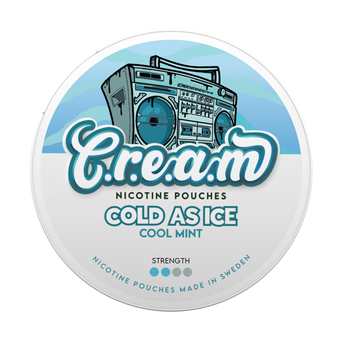 Cold As Ice Light 4 mg mint nicotine pouches — front of can
