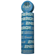 Hand holding a can of Cream ENERGY Cold As Ice 50 mg caffeine pouches