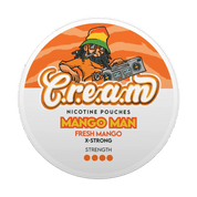 Mango Man X-STRONG 12 mg mango nicotine pouch close-up